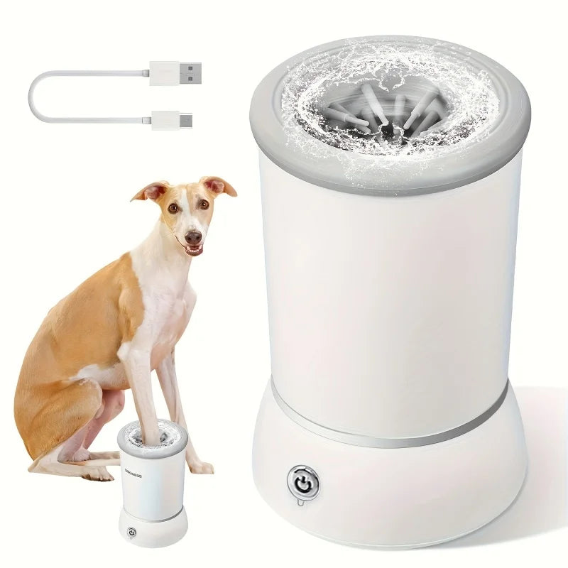 Lavador eletrico de patas para animais de estimaçao