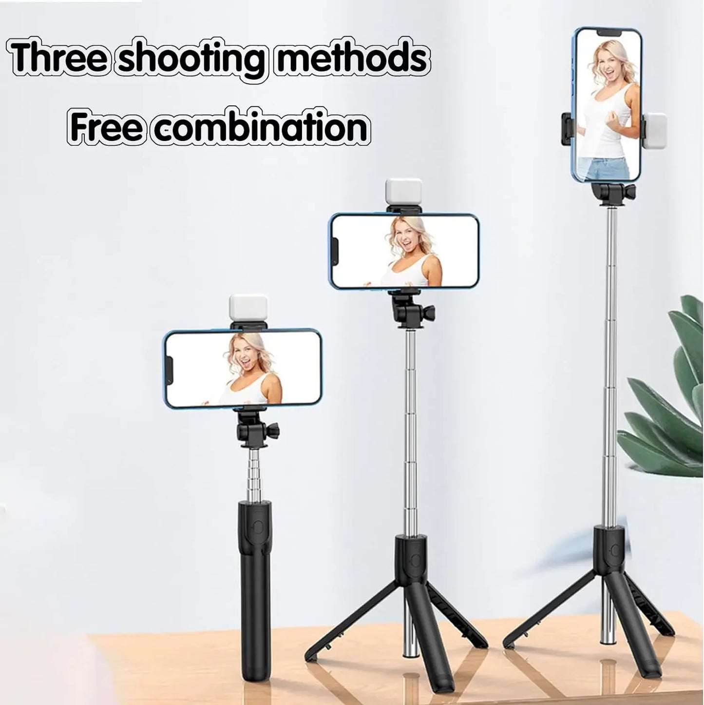 Extendable  Stick Tripod Phone